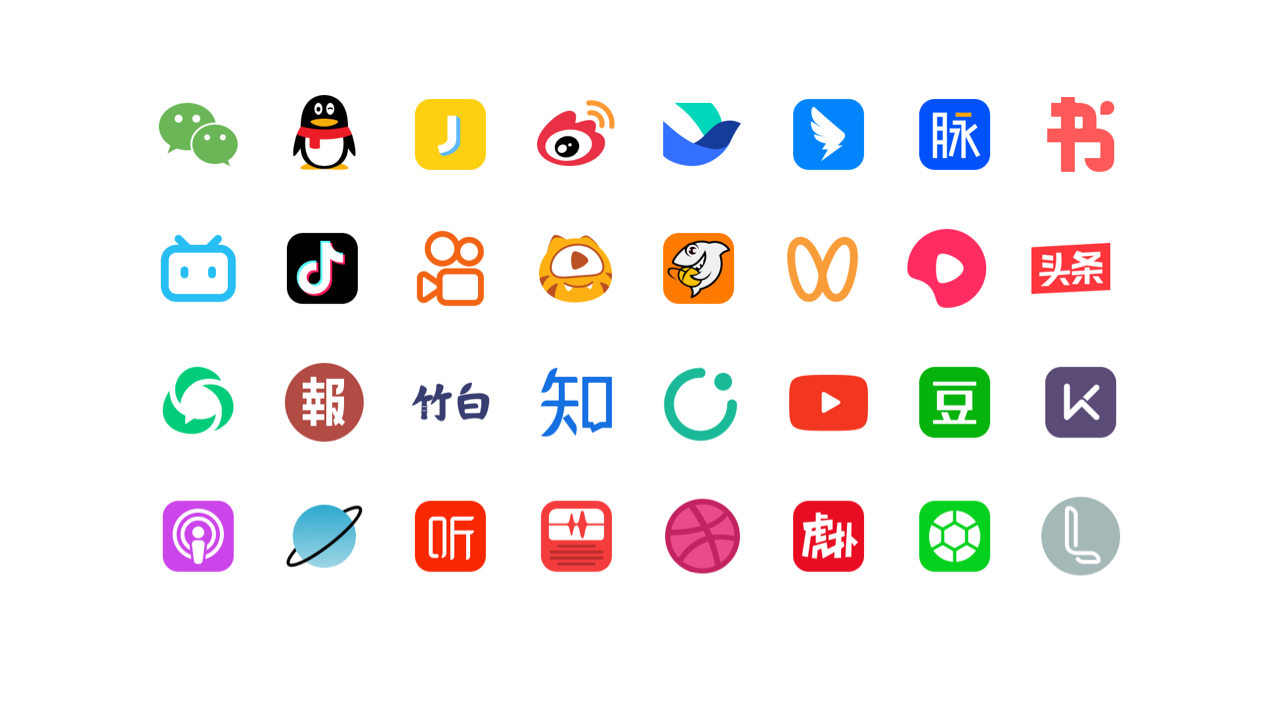 适合中国宝宝的社交媒体图标库